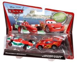 Disney-Pixar-Cars-2-Vhicules-Classiques-Francesco-Bernoulli-et-Flash-Mcqueen-Import-UK-0