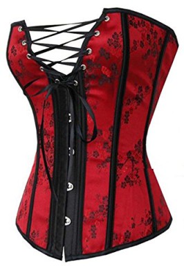 Dissa-bustier-sexy-Dtails-Corset-en-dentellerouge-0