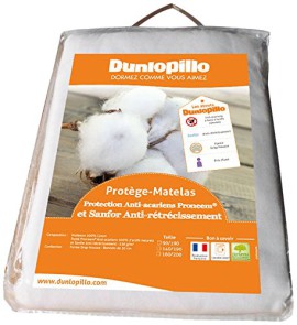 Dunlopillo PLSALPH160200DPO Protège-Matelas Blanc   160 x 200 cm Dunlopillo PLSALPH160200DPO Protège-Matelas Blanc   160 x 200 cm 2