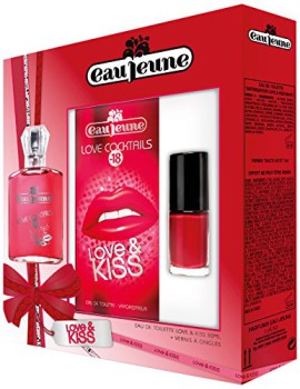 Eau Jeune Coffret  Love&Kiss Eau de Toilette 50ML + Vernis à Ongles 7 ml Eau Jeune Coffret  Love&Kiss Eau de Toilette 50ML + Vernis à Ongles 7 ml