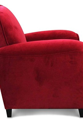 Fauteuil Club en velours rouge Harwood Fauteuil Club en velours rouge Harwood 4