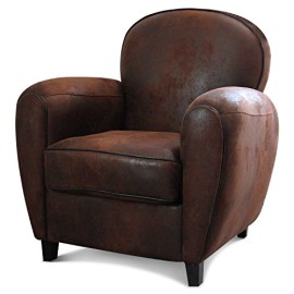 Fauteuil-Club-microfibre-marron-vintage-Havane-0-0