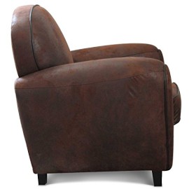 Fauteuil-Club-microfibre-marron-vintage-Havane-0-1