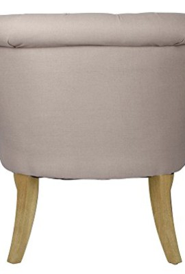 Fauteuil crapaud capitonné lin beige Trianon Fauteuil crapaud capitonné lin beige Trianon 5