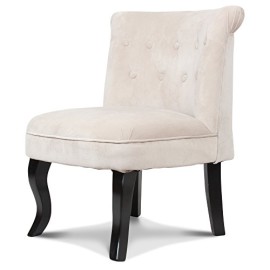 Fauteuil crapaud capitonné velours beige Chambord Fauteuil crapaud capitonné velours beige Chambord 2