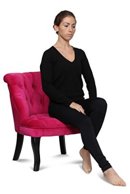 Fauteuil crapaud capitonné velours fushia Trianon Fauteuil crapaud capitonné velours fushia Trianon 3