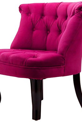 Fauteuil crapaud capitonné velours fushia Trianon Fauteuil crapaud capitonné velours fushia Trianon 2