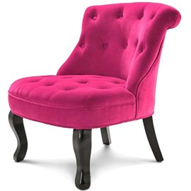 Fauteuil crapaud capitonné velours fushia Venise Fauteuil crapaud capitonné velours fushia Venise