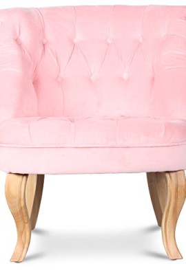 Fauteuil crapaud capitonné velours rose Trianon Fauteuil crapaud capitonné velours rose Trianon 3