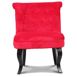 Fauteuil crapaud capitonné velours rouge Chambord Fauteuil crapaud capitonné velours rouge Chambord 3