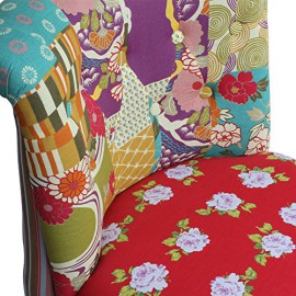 Fauteuil crapaud tissu patchwork Gipsy Fauteuil crapaud tissu patchwork Gipsy 5