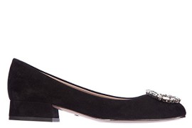 Gucci-ballerines-femme-en-daim-neuves-kid-noir-0