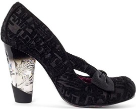 Irregular-Choice-Hello-Ha-Noir-Femmes-Hi-Heels-Court-Chaussures-0-1