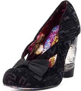 Irregular-Choice-Hello-Ha-Noir-Femmes-Hi-Heels-Court-Chaussures-0