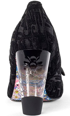 Irregular Choice Hello Ha Noir Femmes Hi Heels Court Chaussures Irregular Choice Hello Ha Noir Femmes Hi Heels Court Chaussures 6