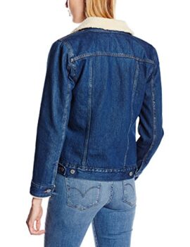 Levi’s Bf Sherpa Trucker – Blouson – Veste en jean – Manches longues – Femme Levi’s Bf Sherpa Trucker – Blouson – Veste en jean – Manches longues – Femme 3