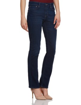 Levis-Classic-Demi-Curve-Straight-5-Pocket-Pantalon-Droit-Femme-Bleu-Blau-0146-W26-L32-Taille-fabricant-W26L32-0