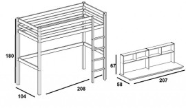 Lit-mezzanine-FLEXA-avec-bureau-et-tagres-en-pin-vernis-blanchi-couchage-90-x-200-0-0