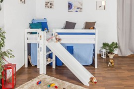 Lit-pour-enfant-Lit-en-mezzanine-Samuel-en-htre-massif-peint-en-blanc-avec-diapositive-sommier–lattes-droulable-inclus-90-x-200-cm-0-0