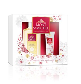 Mont-Saint-Michel-Coffret-2-Produits-Instant-Ensoleill-Eau-de-Cologne-Flacon-250-mlCrme-pour-les-Mains-50-ml-0