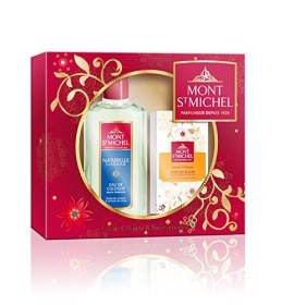 Mont-Saint-Michel-Coffret-2-Produits-Naturel-Eau-de-Cologne-Flacon-250-mlSavon-Douceur-125g-0