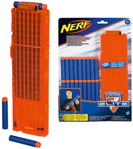 Nerf-A03561480-Jeu-de-Plein-Air-Elite-Recharges-flchettes-X18-Chargeur-0-1