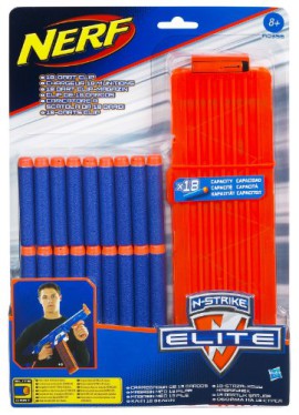 Nerf – A03561480 – Jeu de Plein Air – Elite – Recharges fléchettes  X18 + Chargeur Nerf – A03561480 – Jeu de Plein Air – Elite – Recharges fléchettes  X18 + Chargeur