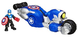 Playskool-Heroes-Marvel-Moto-Super-Bouclier-de-Captain-America-Figurine-Vhicule-0