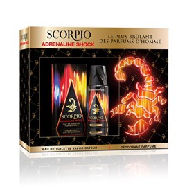 Scorpio Coffret 2 Produits Adrenaline Shock Eau de Toilette Flacon 75 ml/Déodorant Atomiseur 150 ml Scorpio Coffret 2 Produits Adrenaline Shock Eau de Toilette Flacon 75 ml/Déodorant Atomiseur 150 ml