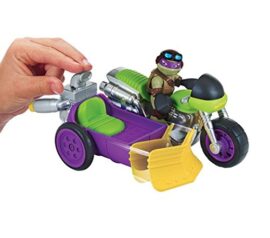 Tortues-Ninja-6718-Vhicule-Figurine-Animation-Donnie-avec-Moto-0-1