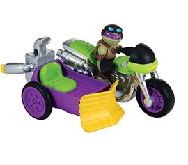 Tortues-Ninja-6718-Vhicule-Figurine-Animation-Donnie-avec-Moto-0