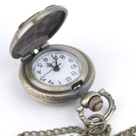 81stgeneration hibou Collier Vintage Brass Pocket Watch longue chaîne 81stgeneration hibou Collier Vintage Brass Pocket Watch longue chaîne 3