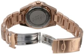 Angel Rose Gold Tone Stainless Steel Case and Bracelet Rose Gold Tone Dial Magnified Date Display Angel Rose Gold Tone Stainless Steel Case and Bracelet Rose Gold Tone Dial Magnified Date Display 5