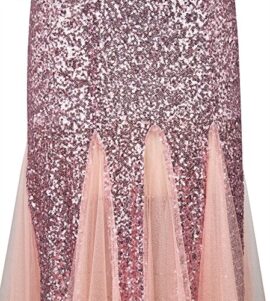 Angel-fashions Femme Une epaule clin paillettes Mesh robe longue Soiree Angel-fashions Femme Une epaule clin paillettes Mesh robe longue Soiree 5