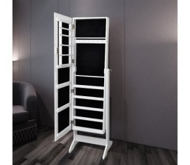 Armoire–Bijoux-Blanche-Sur-Pied-Avec-Miroir-Psych-0-1