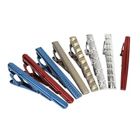 BMC – Hommes – Ensemble clips attache cravate métal alliage coloré 8 pièces BMC – Hommes – Ensemble clips attache cravate métal alliage coloré 8 pièces 4