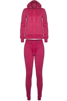 Be-Jealous-Ensemble-Survtement--Capuche-Polaire-Couleur-Unie-Jogging-Femmes-0