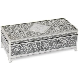 Boîte de rangement coffret à bijoux en argent plaqué finition antique – Import Royaume Uni Boîte de rangement coffret à bijoux en argent plaqué finition antique – Import Royaume Uni 2