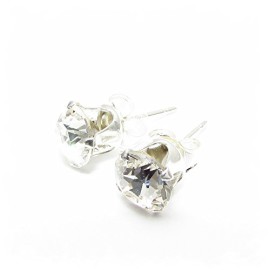 Boucles d’oreilles en Argent. Fabriqué avec Étincelants SWAROVSKI CRISTAL. Boucles d’oreilles en Argent. Fabriqué avec Étincelants SWAROVSKI CRISTAL. 6