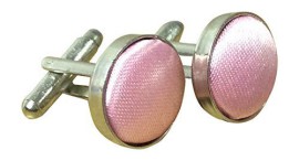 Boutons de manchette pour homme de couleur unie-satin rose-boutons de manchette homme-plaqué argent-no4 Boutons de manchette pour homme de couleur unie-satin rose-boutons de manchette homme-plaqué argent-no4