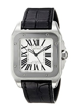 CARTIER-HOMME-33MM-AUTOMATIQUE-CUIR-BRACELET-DATE-SAPHIR-VERRE-MONTRE-W20106X8-0