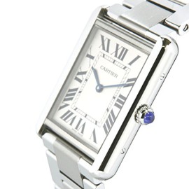 CARTIER-TANK-HOMME-ARGENT-ACIER-BRACELET-BOITIER-SAPHIR-VERRE-MONTRE-W5200014-0-1