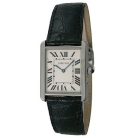 CARTIER-TANK-HOMME-NOIR-CUIR-BRACELET-ACIER-INOXYDABLE-BOITIER-MONTRE-W5200003-0