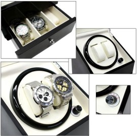 CKB Ltd DELUXE EURO Automatic Watch Winder Remontoir de Montre avec Double Boîte à montres avec tirage – 4 Modes de minuterie premium moteur silencieux – CKBDRAW73-EURO CKB Ltd DELUXE EURO Automatic Watch Winder Remontoir de Montre avec Double Boîte à montres avec tirage – 4 Modes de minuterie premium moteur silencieux – CKBDRAW73-EURO 3