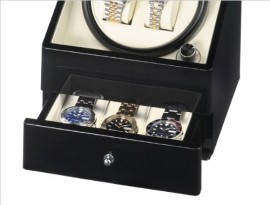 CKB Ltd DELUXE EURO Automatic Watch Winder Remontoir de Montre avec Double Boîte à montres avec tirage – 4 Modes de minuterie premium moteur silencieux – CKBDRAW73-EURO CKB Ltd DELUXE EURO Automatic Watch Winder Remontoir de Montre avec Double Boîte à montres avec tirage – 4 Modes de minuterie premium moteur silencieux – CKBDRAW73-EURO 4