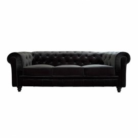 Canapé CHESTERFIELD 3 places en velours Canapé CHESTERFIELD 3 places en velours 2