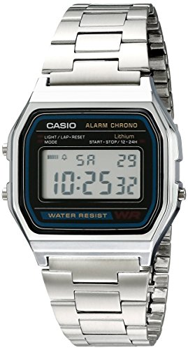 Casio – A158WA-1D – Vintage – Montre Mixte – Quartz Digital – Cadran LCD – Bracelet Acier Gris Casio – A158WA-1D – Vintage – Montre Mixte – Quartz Digital – Cadran LCD – Bracelet Acier Gris