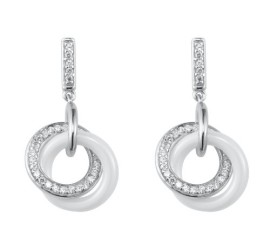 Ceranity – 1-42/0003-B – Boucles d’Oreilles Femme – Argent 925/1000 3.7 gr – Oxyde de zirconium – Blanc Ceranity – 1-42/0003-B – Boucles d’Oreilles Femme – Argent 925/1000 3.7 gr – Oxyde de zirconium – Blanc