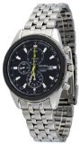 Chronograph-Stainless-Steel-Case-and-Bracelet-Black-Dial-Date-Display-0