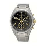 Chronograph Titanium Case and Bracelet Black Tone Dial Date Display Chronograph Titanium Case and Bracelet Black Tone Dial Date Display